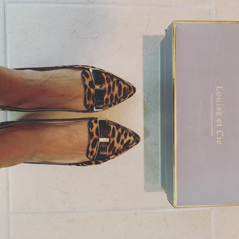 Leopard loafers